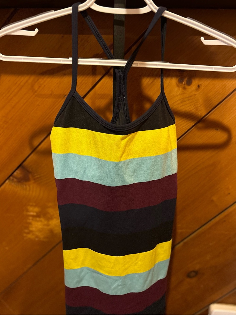 lululemon athletica Striped Tank Top in Yellow, Light Blue, Burgundy, Black